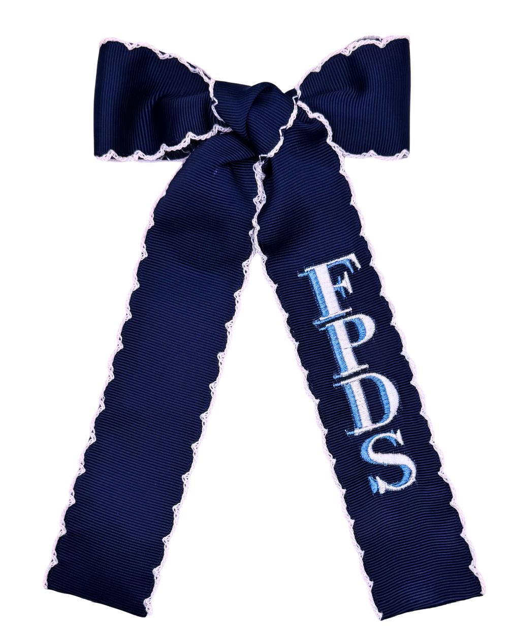 Girls Embroidered Hair Bows