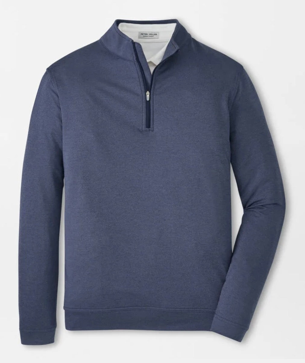 Men's Peter Millar Striped Solid 1/4 Zip